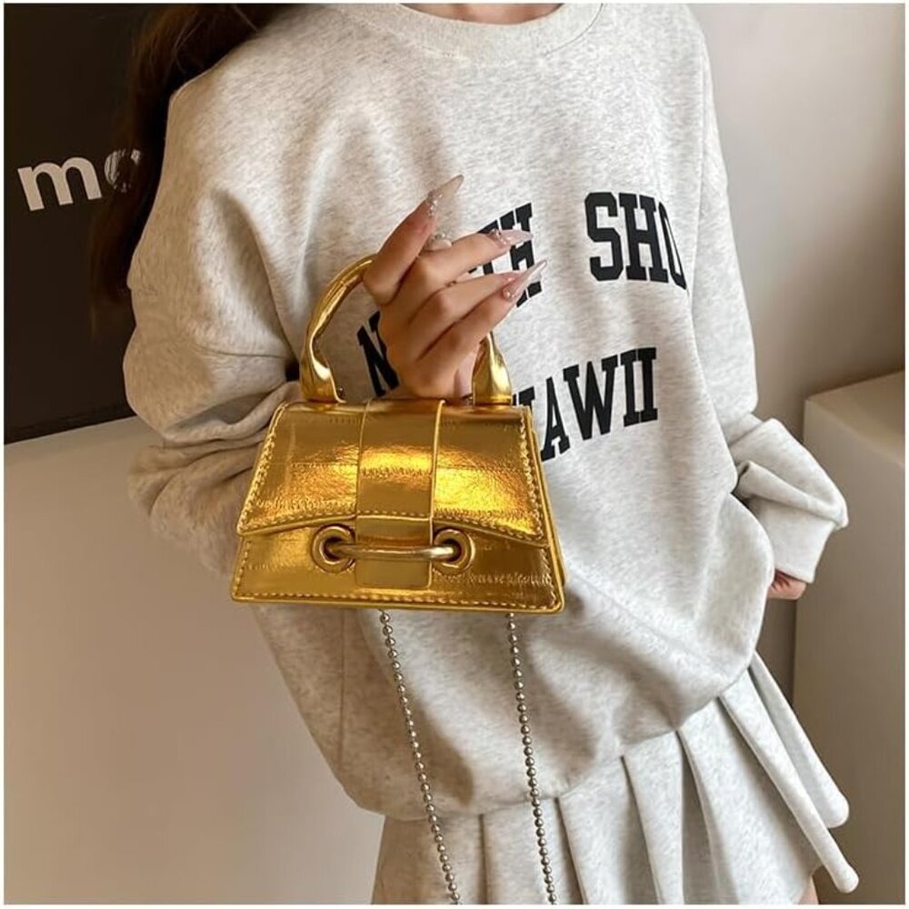 Chic Tiny Clutch Purse With Adjustable Chain - Id… - image 5